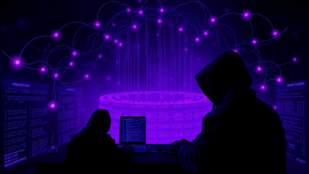 Dark web concept illustration with Tor onion routing layers