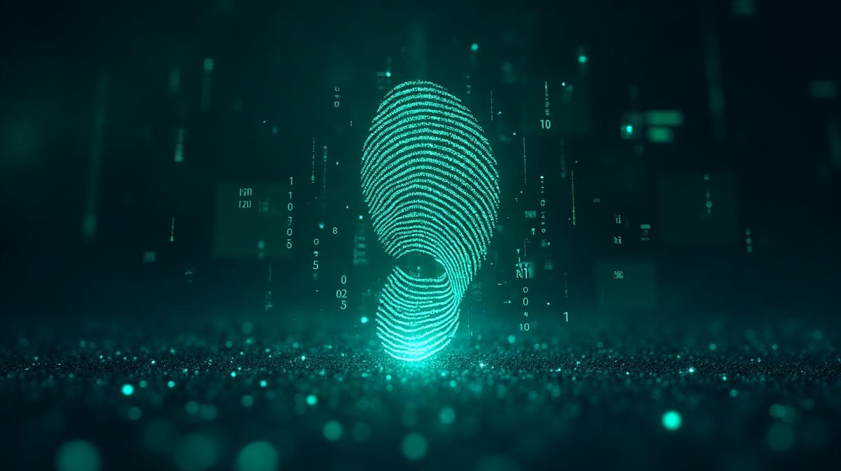 Digital footprint concept illustration